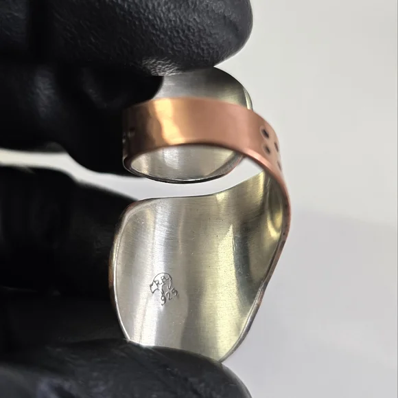 Native Spirit: Sterling Silver 925 Copper-Plated Sleeping Beauty Turquoise Ring